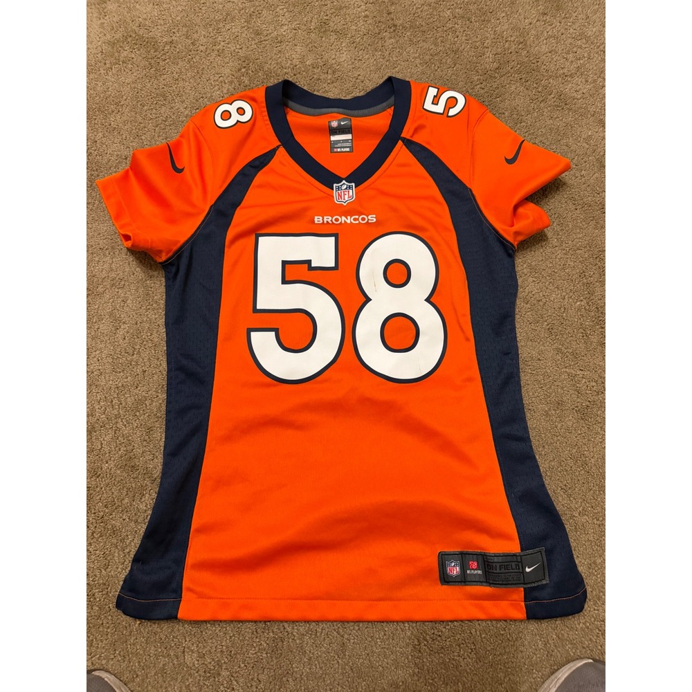 Nike Football Jersey Kids Small Orange Good Von Miller 58 Denver Broncos